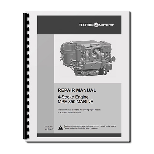Textron MPE-850 Marine Repair Manual
